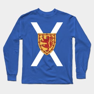 Royal Scottish Flag (vertical) (transparent) Long Sleeve T-Shirt